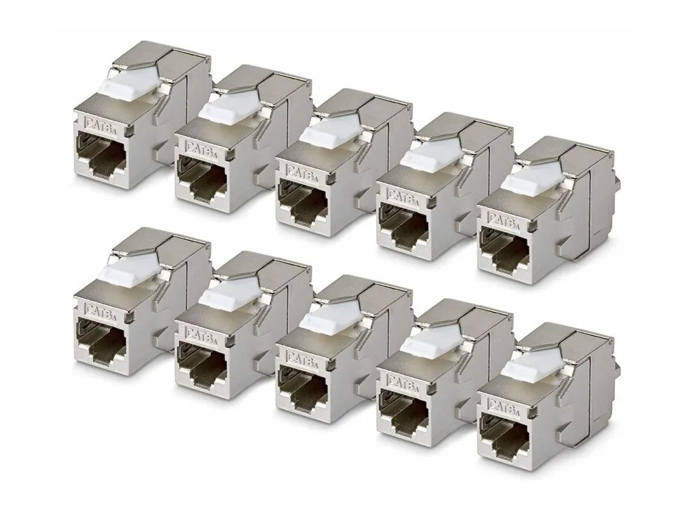 StarTech.com Cat6a Keystone Jack 10 – Pack 180 – Deg – Netzwerk – CAT 6a