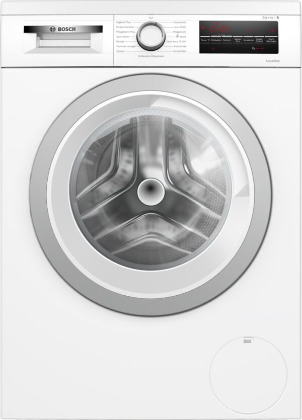 BOSCH Waschmaschine Serie 6 WUU28T42, 9 kg, 1400 U/min, Unterbaufähig, Zeitersparnis durch Speed Perfect, Großes LED-Display