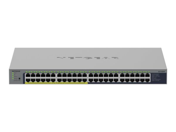 0606449174915-1 Netgear GS748PP – Switch – unmanaged – 24 x 10/100/1000 + 24 x 10/100/1000 (PoE+)