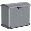 VCM Mülltonnenbox 2er StoreAway grau Kunststoff B/H/L: ca. 145x125x83 cm VCM Mülltonnenbox 2er StoreAway grau Kunststoff B/H/L: ca. 145x125x83 cm