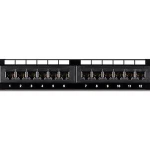 TRENDnet Patch Panel – CAT 6 – RJ – 45 X 12
