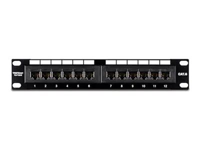 TRENDnet Patch Panel – CAT 6 – RJ – 45 X 12