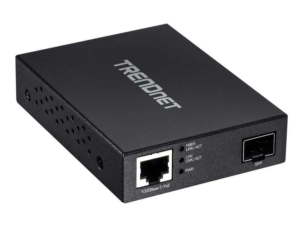 TRENDnet TFC – PGSFP – Medienkonverter – 1GbE – 1000Base – LX, 1000Base – SX, 1000Base – T – RJ – 45 / SFP (mini – GBIC)
