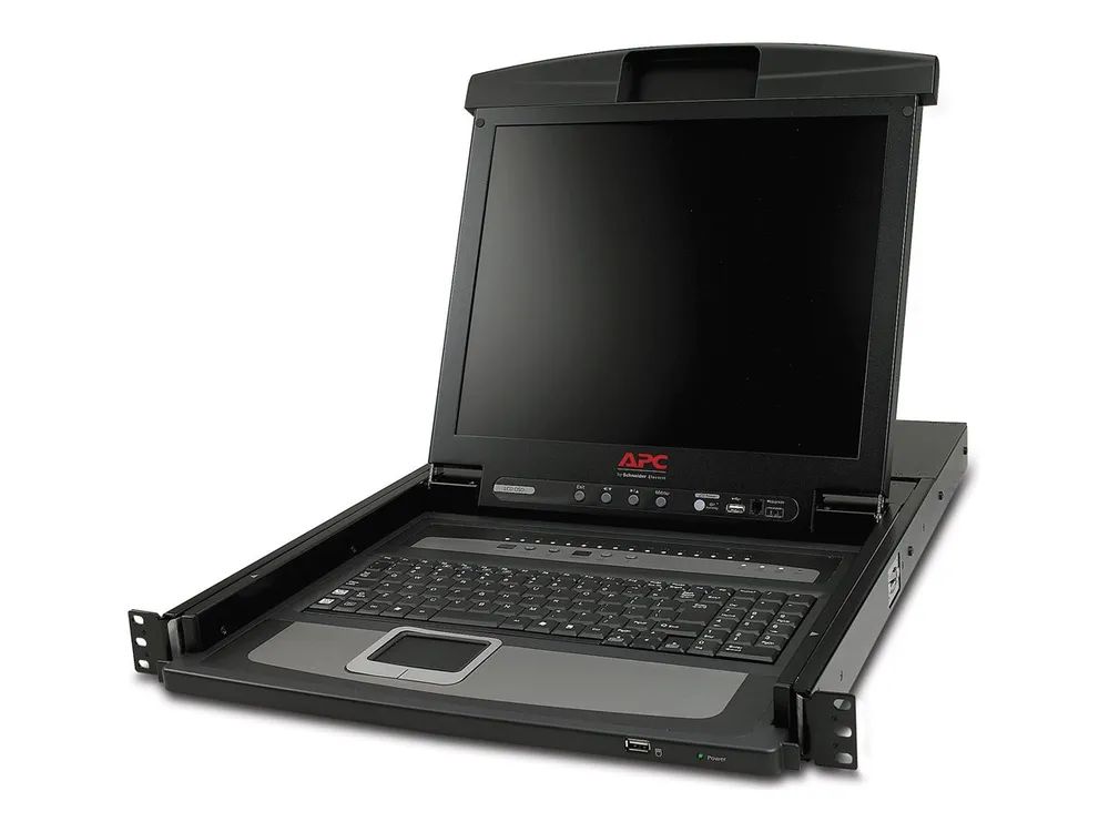 APC LCD Console – KVM – Konsole mit KVM – Switch – 16 Anschlüsse – PS/2 – 43.2 cm (17″)
