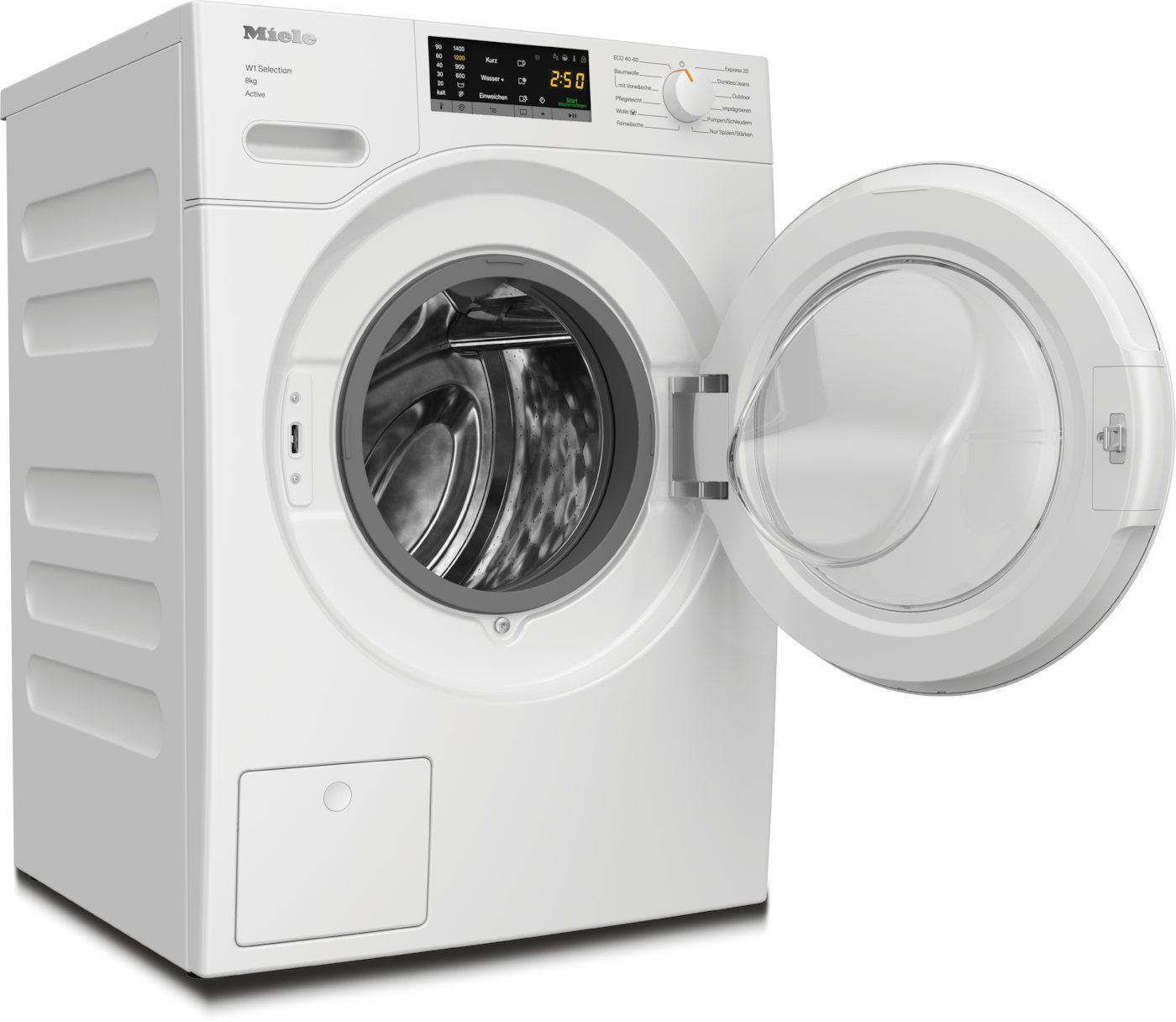 Miele Waschmaschine WSA123 WCS 8kg Active, 8 kg, 1400 U/min, Getestet auf 20 Jahre perfekte Wäschepflege, 25 Jahre Motorgarantie