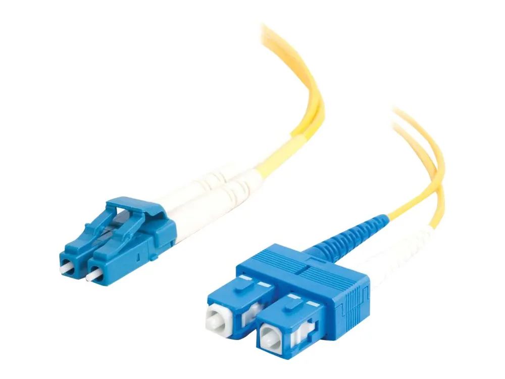 C2G LC – SC 9/125 OS1 Duplex Singlemode PVC Fiber Optic Cable (LSZH)