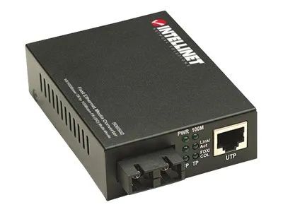 IC Intracom Intellinet Fast Ethernet Media Converter, 10/100Base – Tx to 100Base – Fx (SC)