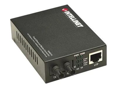 Intellinet Fast Ethernet Media Converter, 10/100Base – Tx to 100Base – Fx (ST)