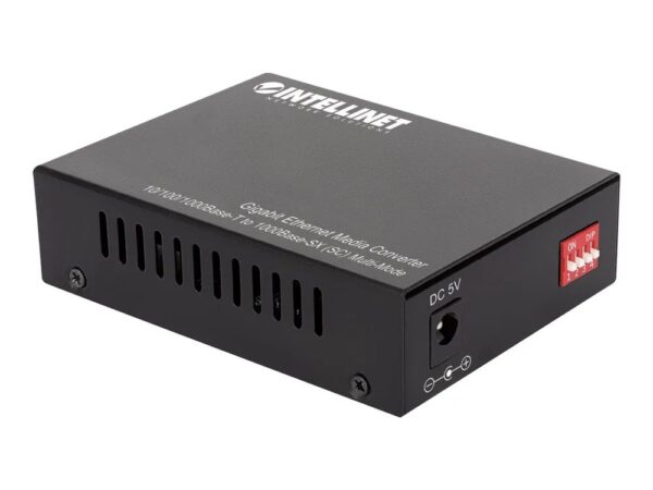 Intellinet Medienkonverter – 1GbE – 10Base – T, 1000Base – SX, 100Base – TX, 1000Base – T