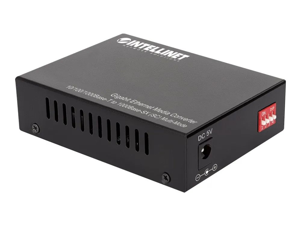 Intellinet Medienkonverter – 1GbE – 10Base – T, 1000Base – SX, 100Base – TX, 1000Base – T