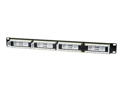 Intellinet 24 – Port Cat6 Patchpanel, UTP, 1 HE – Patch Panel – CAT 6 – UTP – RJ – 45 X 24 – Schwarz – 1U – 48.3 cm (19″)