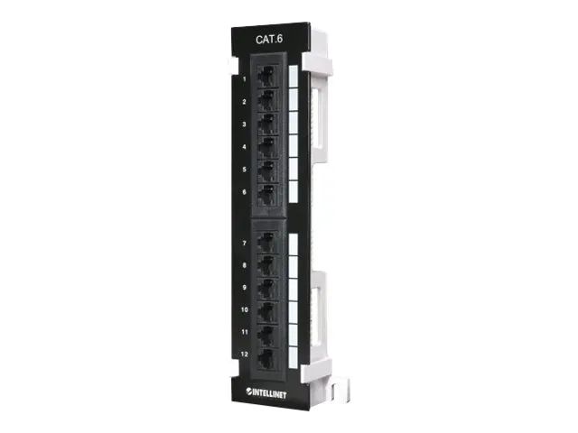 IC Intracom Intellinet 12 – Port Cat6 Patchpanel zur Wandmontage, UTP