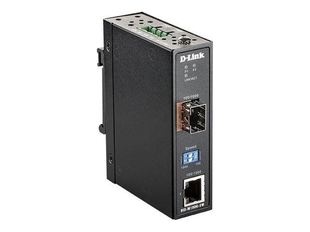 D – Link DIS M100G – Medienkonverter – 1GbE – 1000Base – T – RJ – 45 / SFP (mini – GBIC)