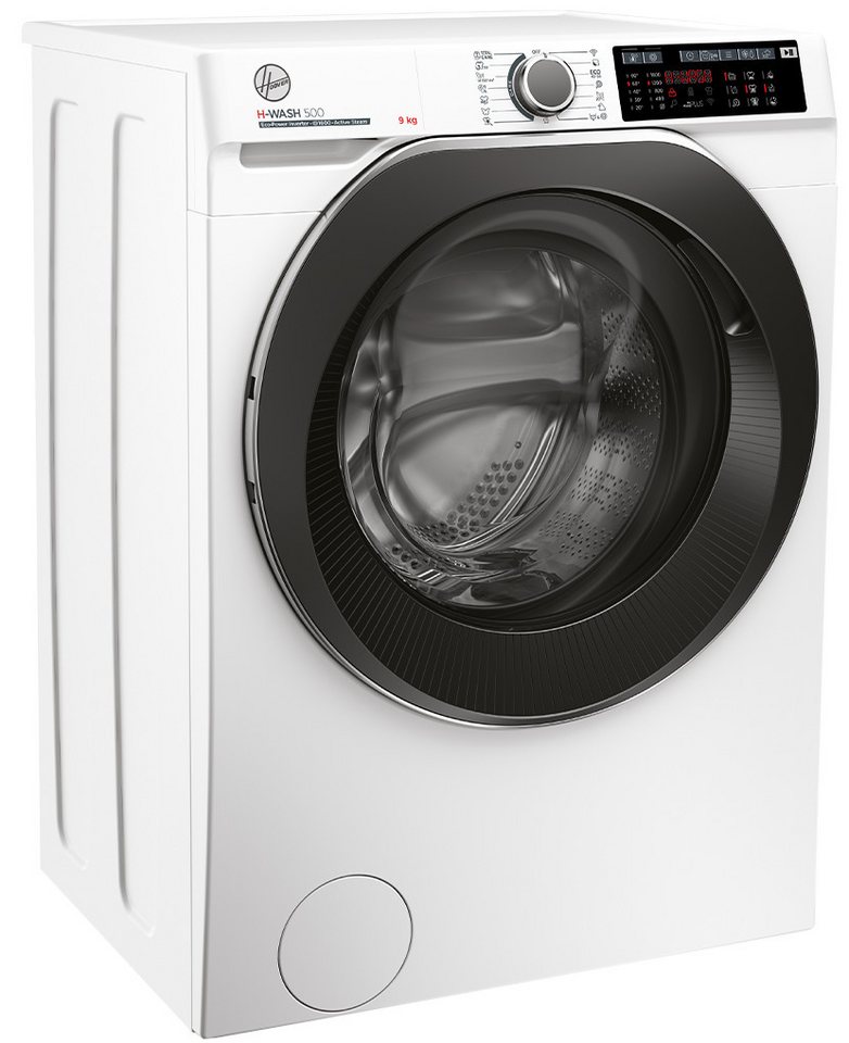 Hoover Waschmaschine HWQ 69AMBS/1-S, 9 kg, 1600 U/min, Dampffunktion, Wi-Fi + Bluetooth, Startzeitvorwahl