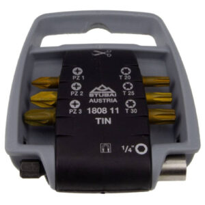 Stubai Bit-Satz TIN PZ / Torx mit Magnethalter, Set 2