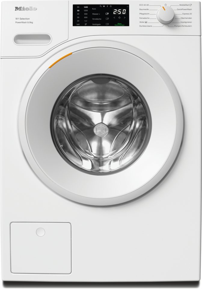 Miele Waschmaschine WSB363 WPS PWash&8kg, 8 kg, 1400 U/min, Getestet auf 20 Jahre perfekte Wäschepflege, 25 Jahre Motorgarantie