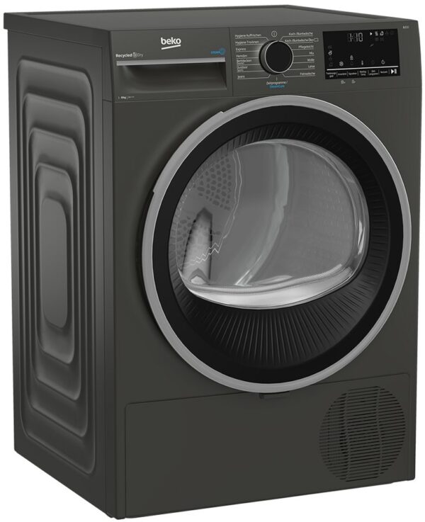Beko Wärmepumpentrockner Manhattan Gray B3T22491M, Dampffunktion, Silent-Programm, Allergikergeeignet, Aquawave Beko Wärmepumpentrockner Manhattan Gray B3T22491M, Dampffunktion, Silent-Programm, Allergikergeeignet, Aquawave