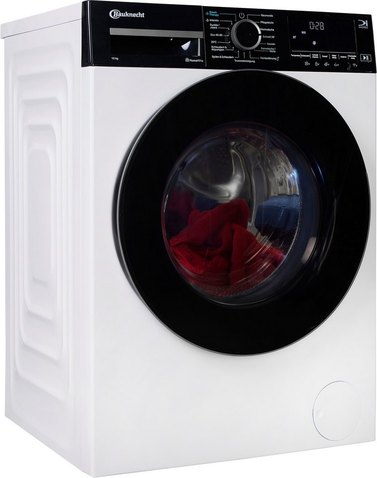 BAUKNECHT Waschmaschine B WM Smart Eco 10A, 10 kg, 1400 U/min, Adaptive Wash – Intelligente Anpassung für perfekte Waschergebnisse