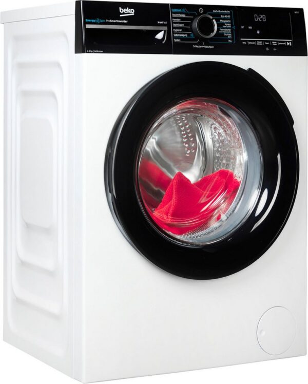BEKO Waschmaschine BM3WFU4941W, 9 kg, 1400 U/min, Waschen mit EnergySpin: Bis zu 35 % Energie sparen – nicht nur in Eco BEKO Waschmaschine BM3WFU4941W, 9 kg, 1400 U/min, Waschen mit EnergySpin: Bis zu 35 % Energie sparen – nicht nur in Eco