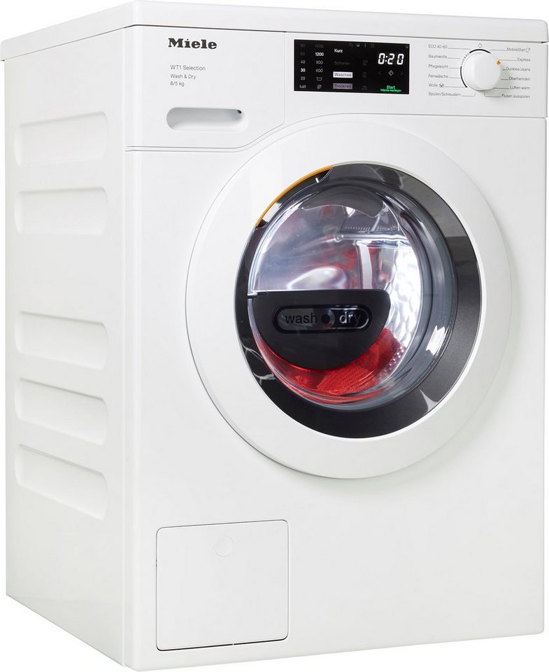 Miele Waschtrockner WTD163 WCS 8/5 kg, 8 kg, 5 kg, 1500 U/min, App-Steuerung, 25 Jahre Motorgarantie