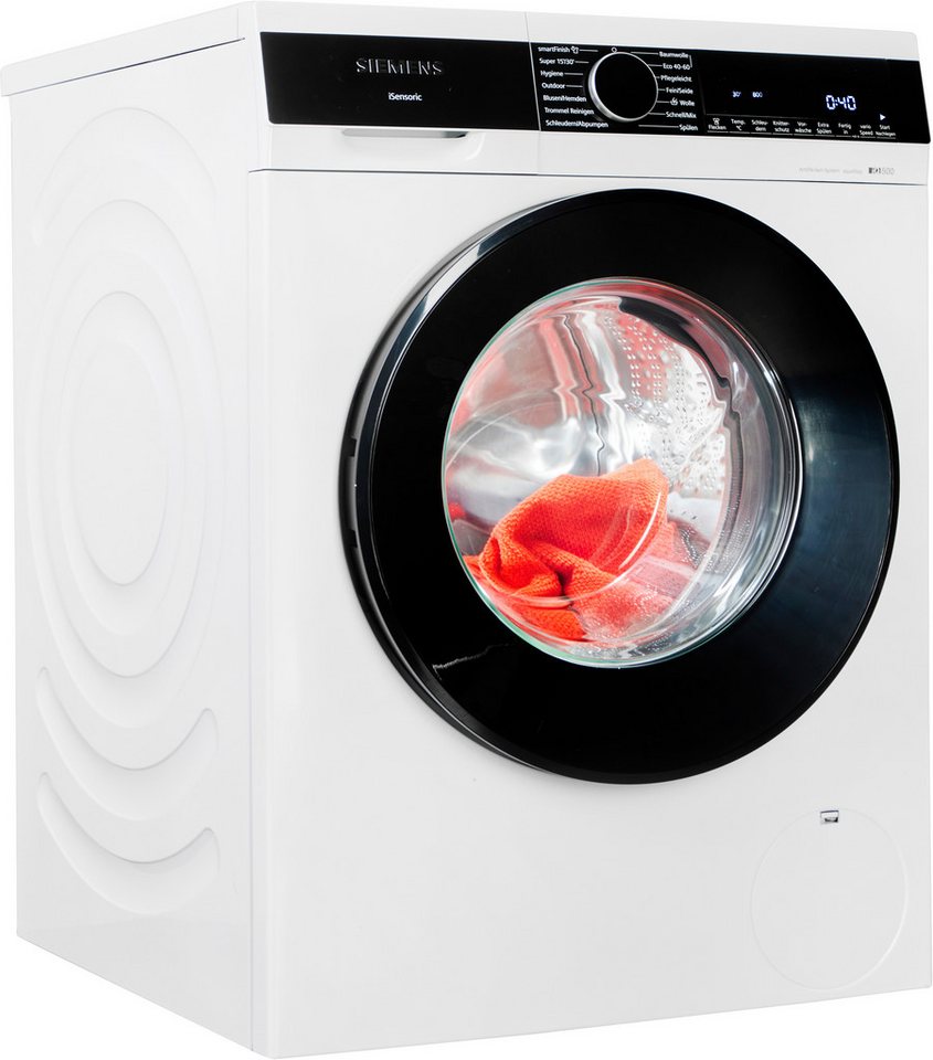 SIEMENS Waschmaschine iQ500 WG56G2Z41, 10 kg, 1600 U/min, Knitter-Programm smartFinish, Antiflecken-System, Outdoor-Programm