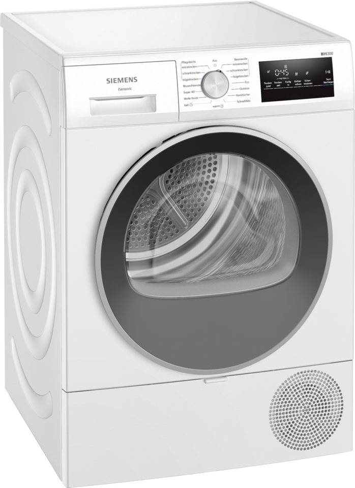 SIEMENS Wärmepumpentrockner iQ300 WT45HV0EM, Einfache Reinigung dank easyClean-Filter, Outdoor-Programm