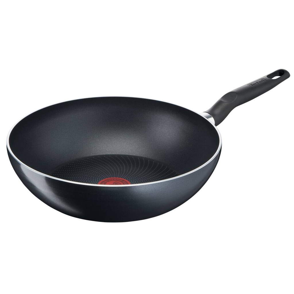 Tefal Wokpfanne schwarz Aluminium