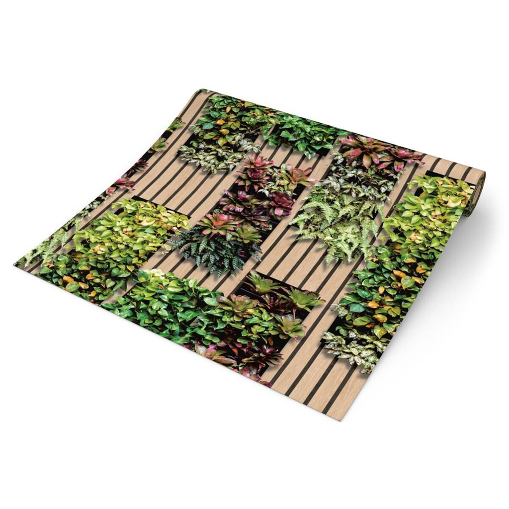UGEPA Vliestapete Akustikpaneel beige grün B/L: ca. 53x1005 cm