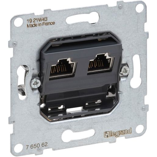 Legrand EINSATZ DATENDOSE 2 X RJ45, KAT / LEGRAN 765062 SEANO 765062