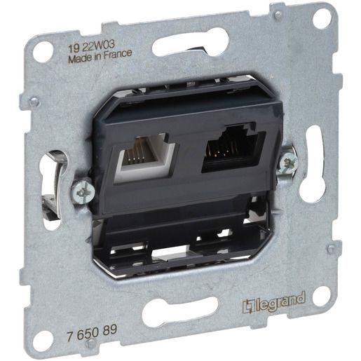 Legrand EINSATZ DATENDOSE RJ11+RJ45 KA / LEGRAN 765089 SEANO 765089
