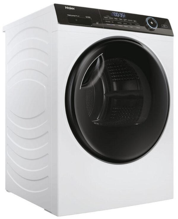Haier Wärmepumpentrockner HD90-A3TEAM5, Smart hOn App mit künstlicher Intelligenz, Ablaufschlauch Haier Wärmepumpentrockner HD90-A3TEAM5, Smart hOn App mit künstlicher Intelligenz, Ablaufschlauch