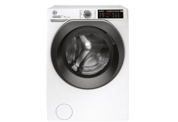 Hoover Waschtrockner H-WASH500 HDQ 496AMBS/1-S, 9,00 kg, 6 kg, 1400 U/min, hOn App / Wi-Fi + Bluetooth, Aquastop-Schlauch, Inverter Motor