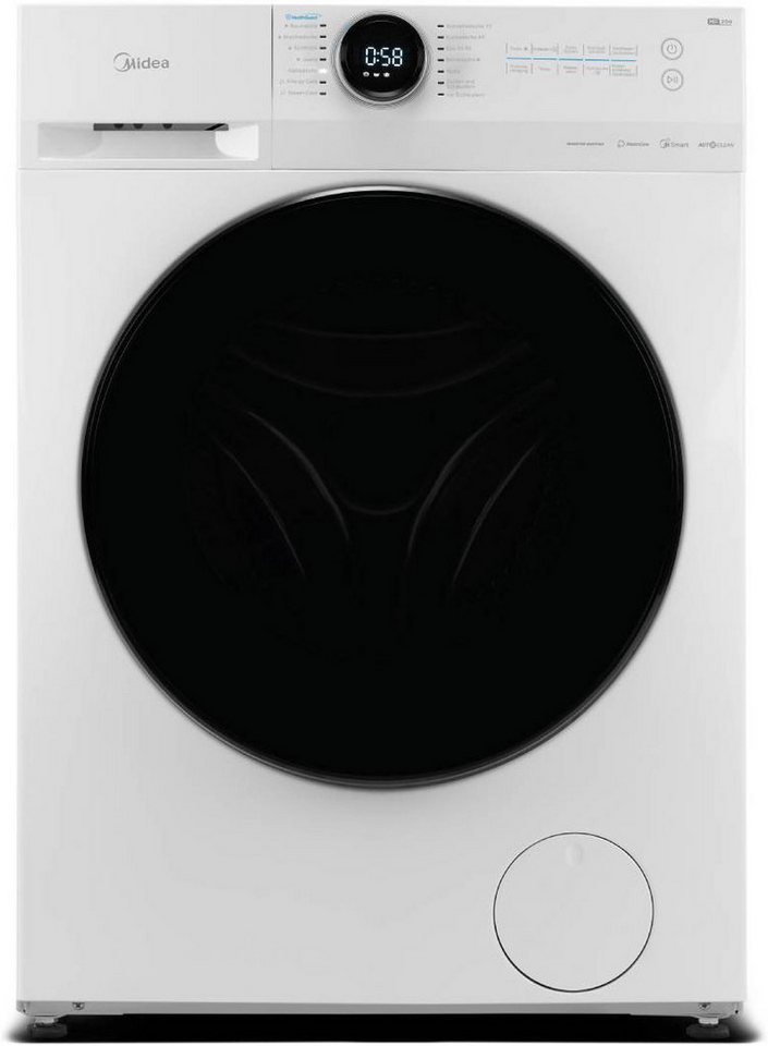 Midea Waschmaschine MF200 MF200W100WB-14A, 10 kg, 1400 U/min