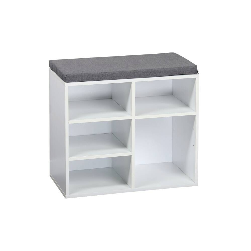Kesper Schuhschrank mit Sitzkissen
weiß Spanplatte B/H/L: ca. 29,5x48x515 cm