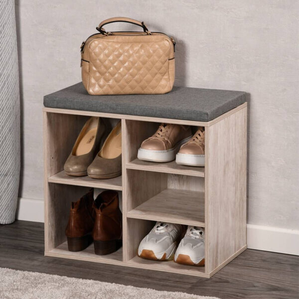 Kesper Schuhregal
weißgrau Spanplatte B/H/L: ca. 29,5x48x51,5 cm
