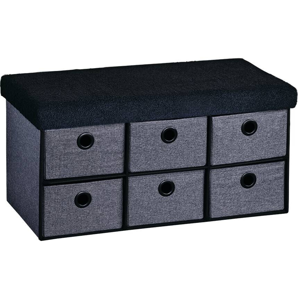 Kesper Sitzbank grau B/H/L: ca. 37,5x10x77 cm