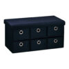 Kesper Sitzbank schwarz Polyester B/H/L: ca. 39x8,7x78 cm