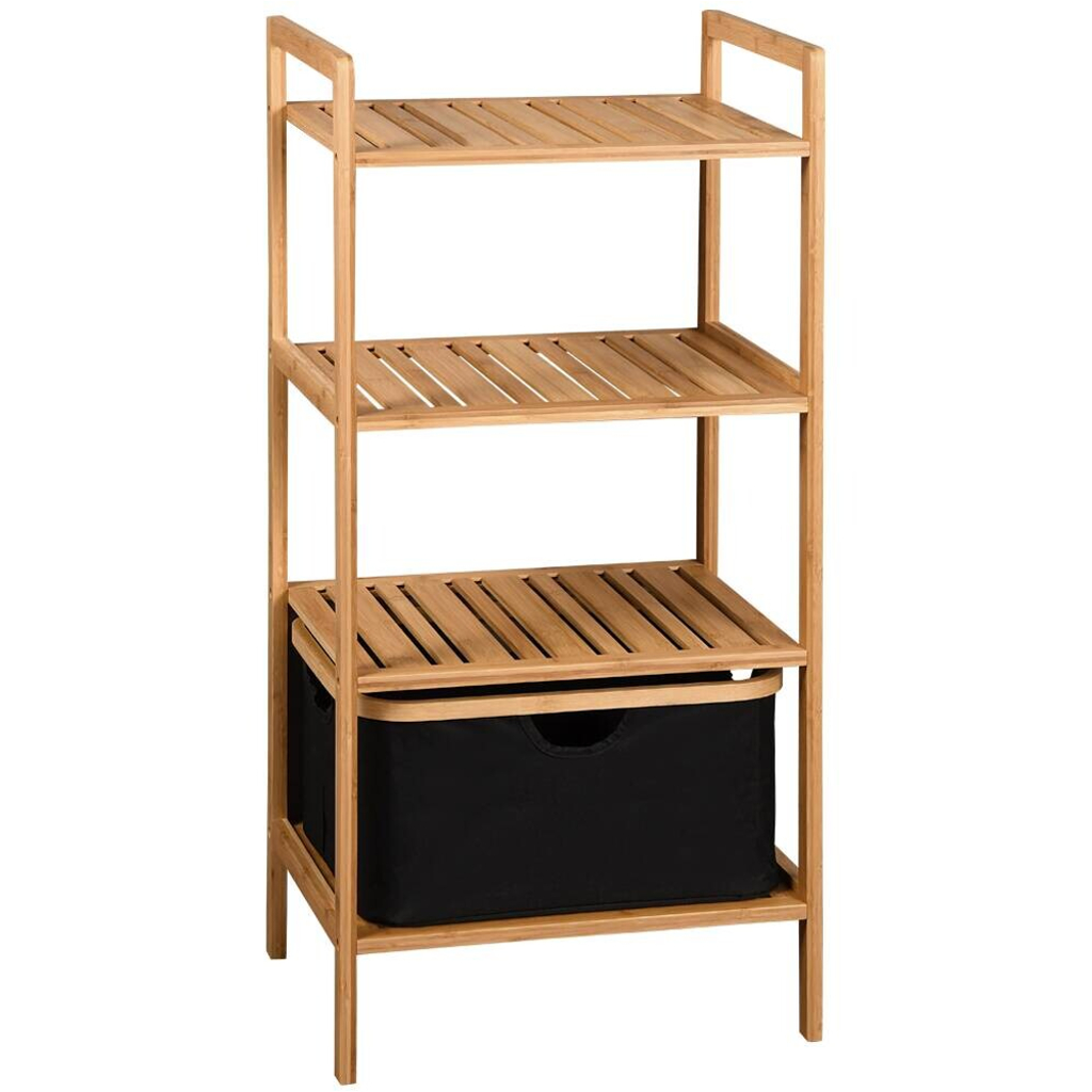 Kesper Regal schwarz Polyester B/H/L: ca. 33x93,5x44 cm