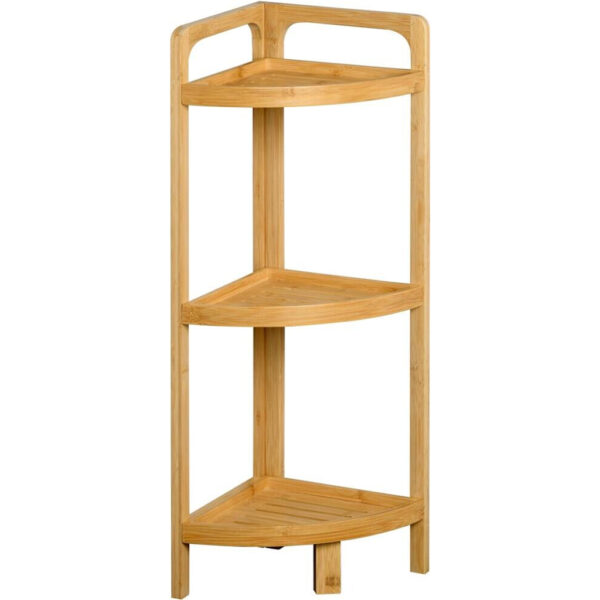 Kesper Eckregal natur Bambus B/H/L: ca. 23x70x23 cm