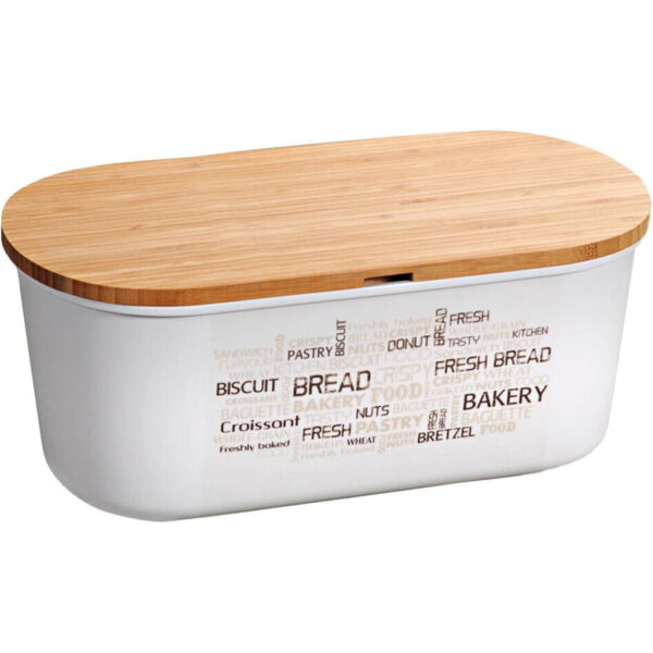 Kesper Brotbox weiß Bambus B/H/L: ca. 20x4,5x34 cm Kesper Brotbox weiß Bambus B/H/L: ca. 20x4,5x34 cm