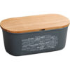 Kesper Brotbox grau Kunststoff B/H/L: ca. 20x14,5x34 cm Kesper Brotbox grau Kunststoff B/H/L: ca. 20x14,5x34 cm
