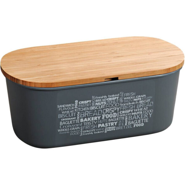 Kesper Brotbox grau Kunststoff B/H/L: ca. 20x14,5x34 cm Kesper Brotbox grau Kunststoff B/H/L: ca. 20x14,5x34 cm