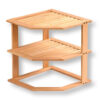 Kesper Kücheneckregal braun Bambus B/H/L: ca. 25x25x28 cm