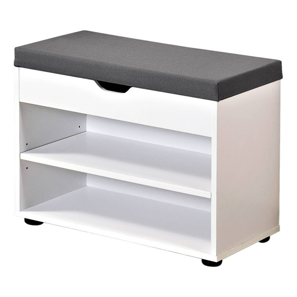 Kesper Schuhschrank mit Sitzkissen
weiß Spanplatte B/H/L: ca. 30x45x60 cm