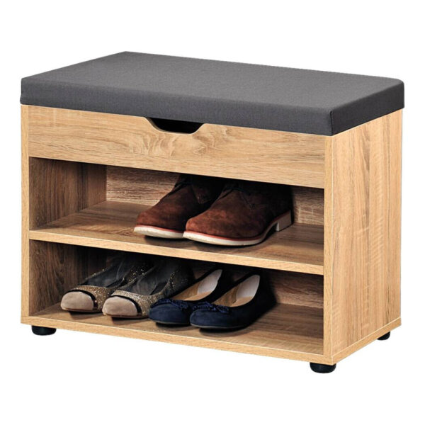 Kesper Schuhschrank mit Sitzkissen
Eiche Spanplatte B/H/L: ca. 30x45x60 cm