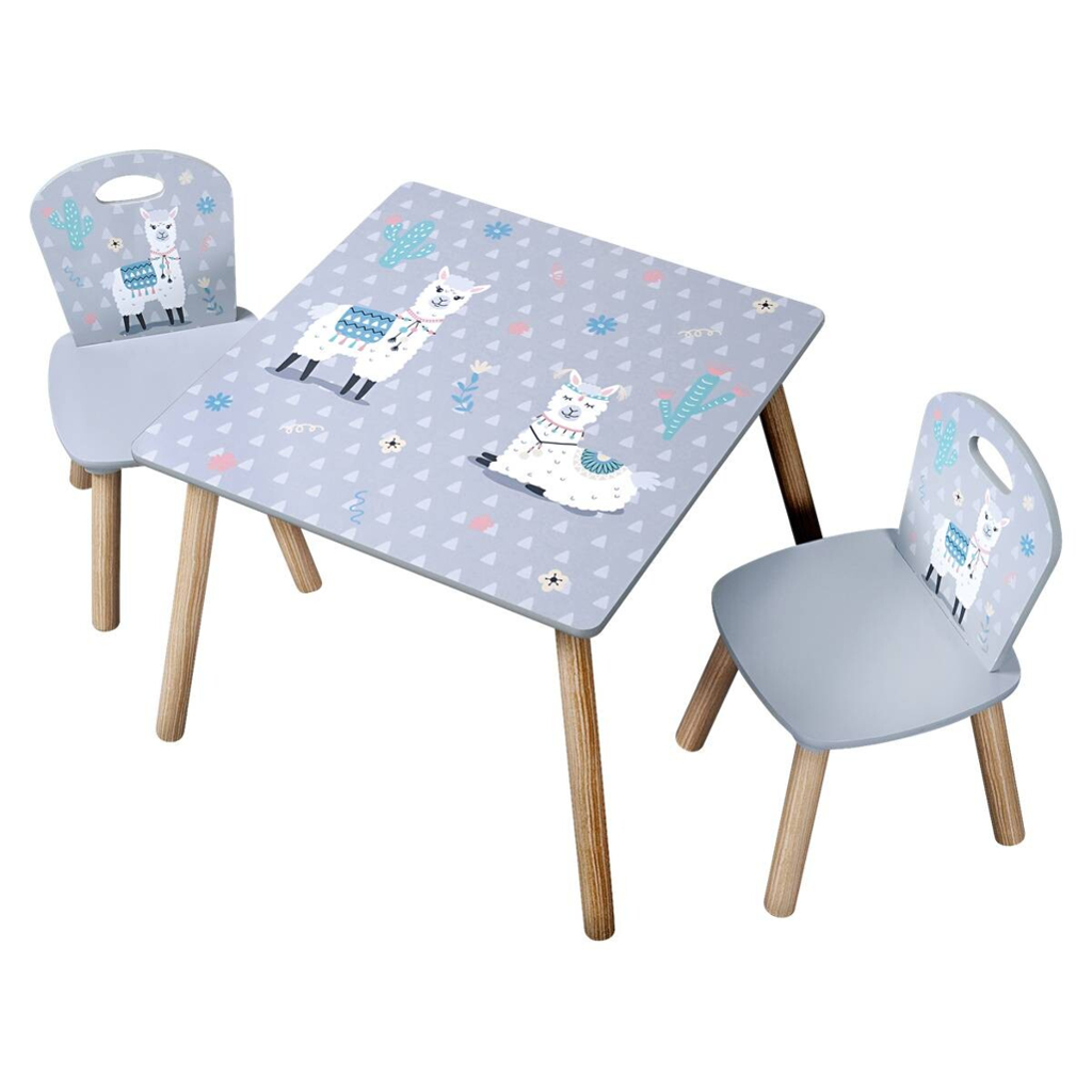 Kesper Kindertisch mit zwei Stühlen multicolor Spanplatte