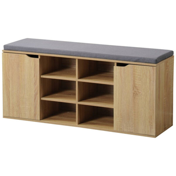 Kesper Schuhschrank mit Sitzkissen
Eiche Spanplatte B/H/T: ca. 103x48x30,5 cm