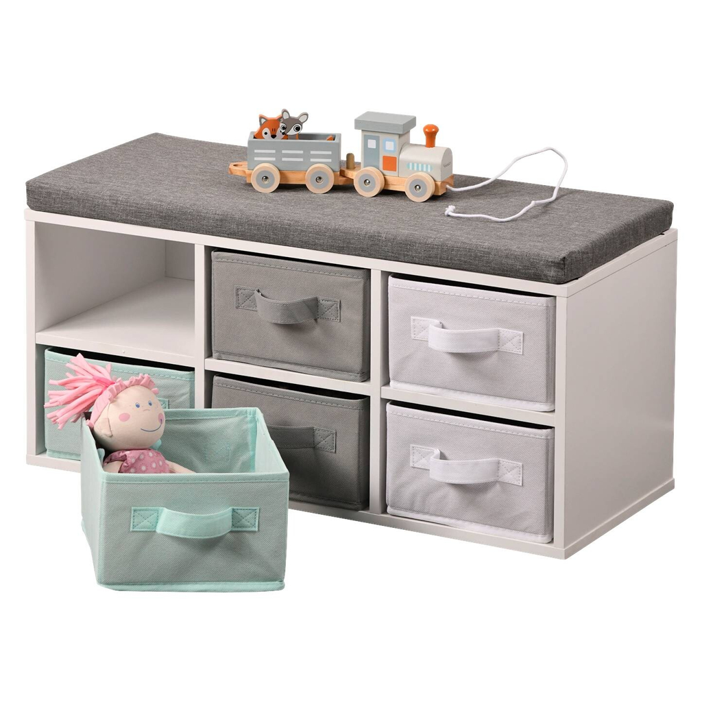 Kesper Kinder-Sitzbank weiß B/H/T: ca. 68x33x29,5 cm