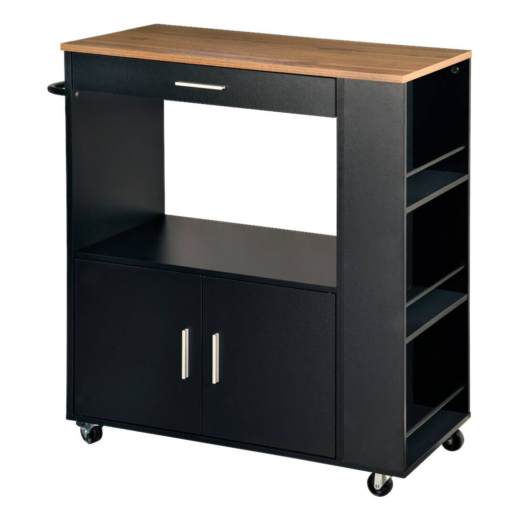 Kesper Küchenwagen grau Spanplatte B/H/T: ca. 75x88x40 cm