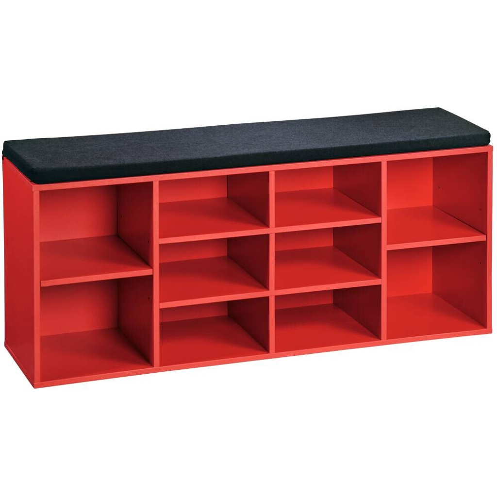 Kesper Schuhregal
rot Spanplatte B/H/T: ca. 103,5x48x29,5 cm